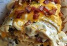 Cheesy Bacon Cheeseburger Burrito